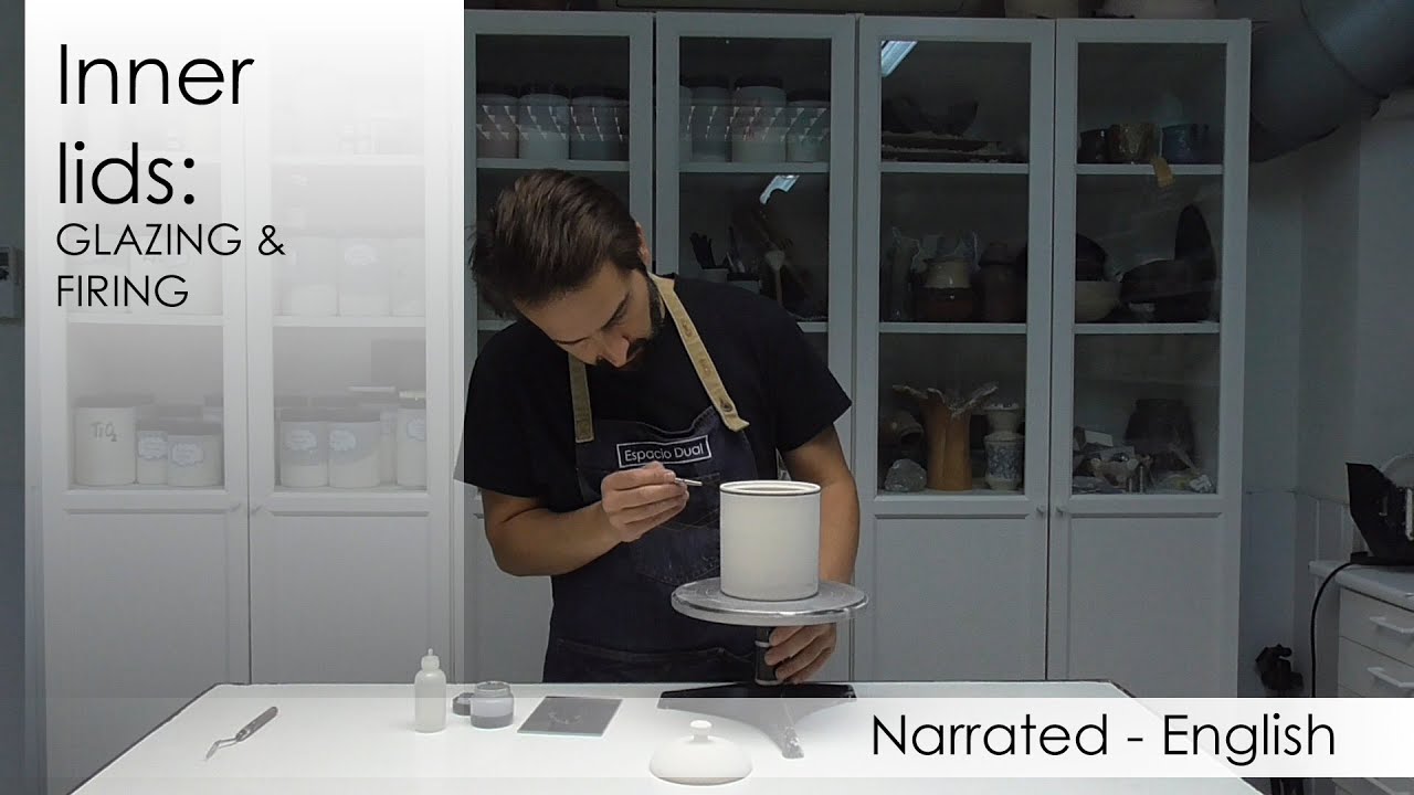 Ceramics and pottery : inner lids - Glazing ,decoration and firing