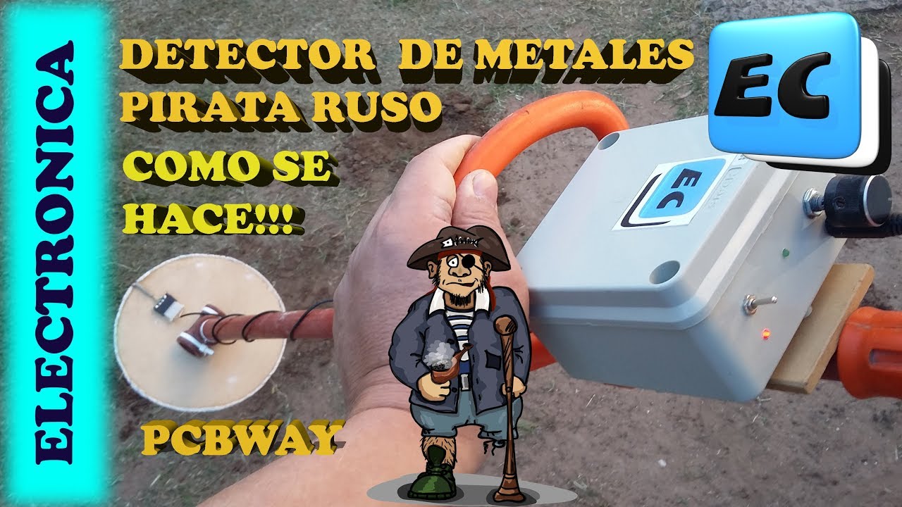 Como hacer un DETECTOR DE METALES PI. Pirata Ruso Placa de PCBWAY