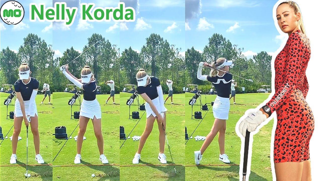 ネリー・コルダ Nelly Korda 米国の女子ゴルフ スローモーションスイング!!!