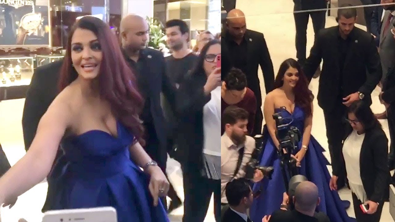 Aishwarya Rai's GRAND Entry In DUBAI Mall For Longines New Store Launch