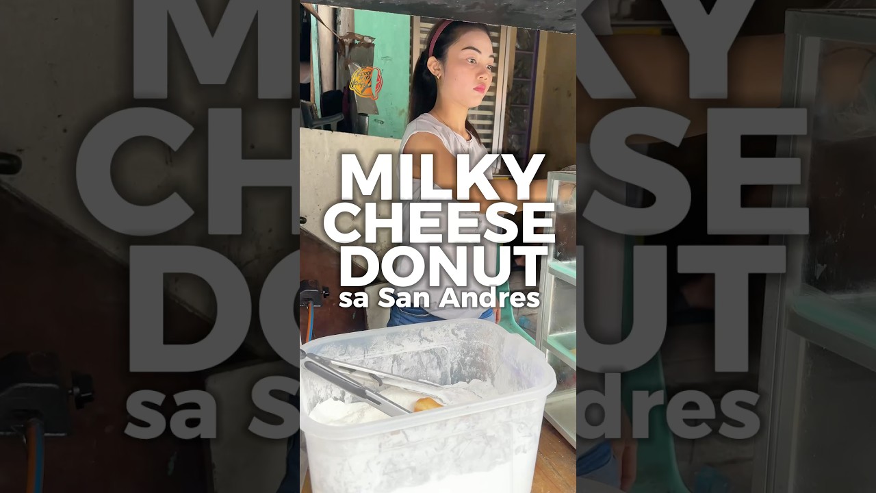 MILKY CHEESE DONUT sa San Andres Bukid Manila! #trending #streetfood #food #shorts