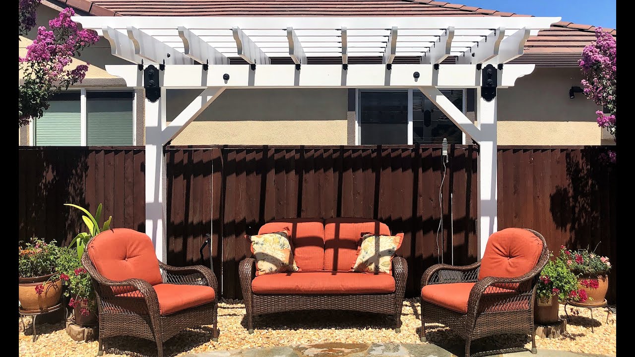 DIY Pergola!  Easy to make, the whole family will enjoy.