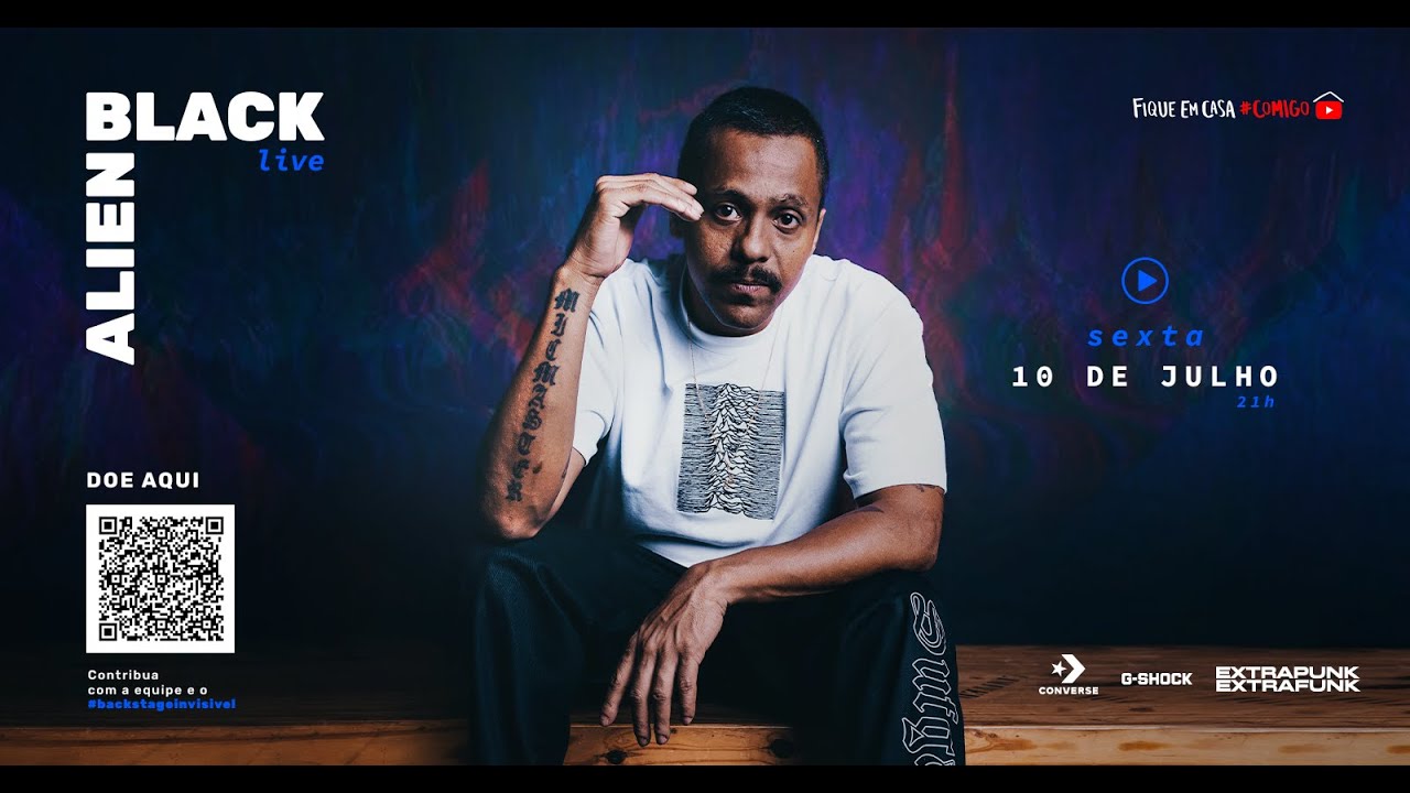 LIVE BLACK ALIEN #Fiqueemcasa e cante #Comigo