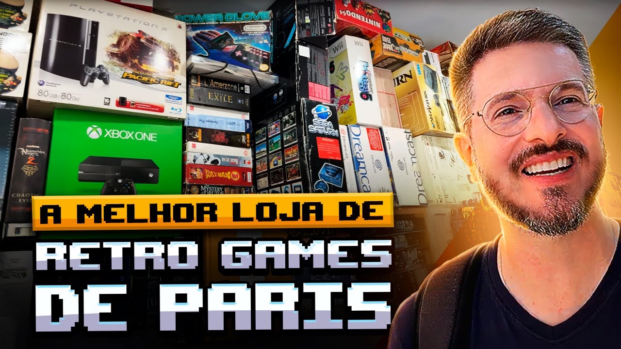 Descobri a MELHOR Loja de Retro Games em Paris e achei uma COLE&Ccedil;&Atilde;O de NES 