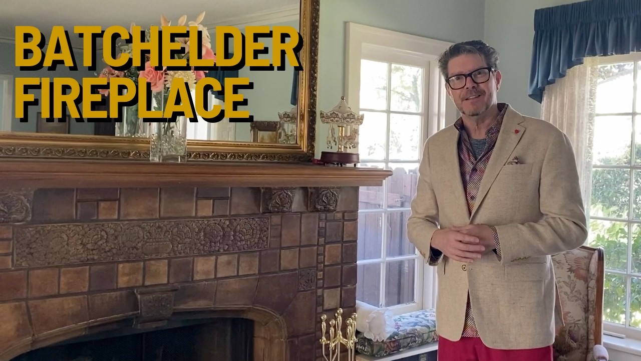 Batchelder Tile and Fireplace in South Pasadena - Authentic and Magnificent