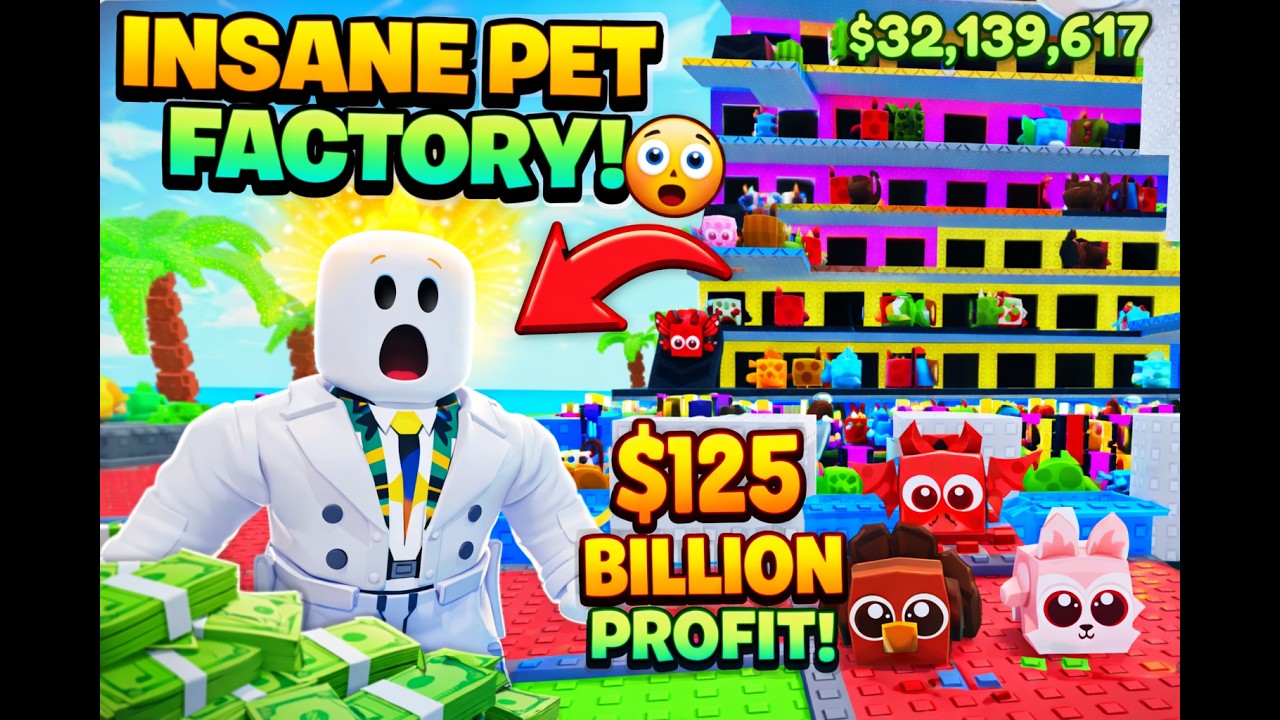 I Made The Best Pet Factory Making BILLLIONS A Second!!!