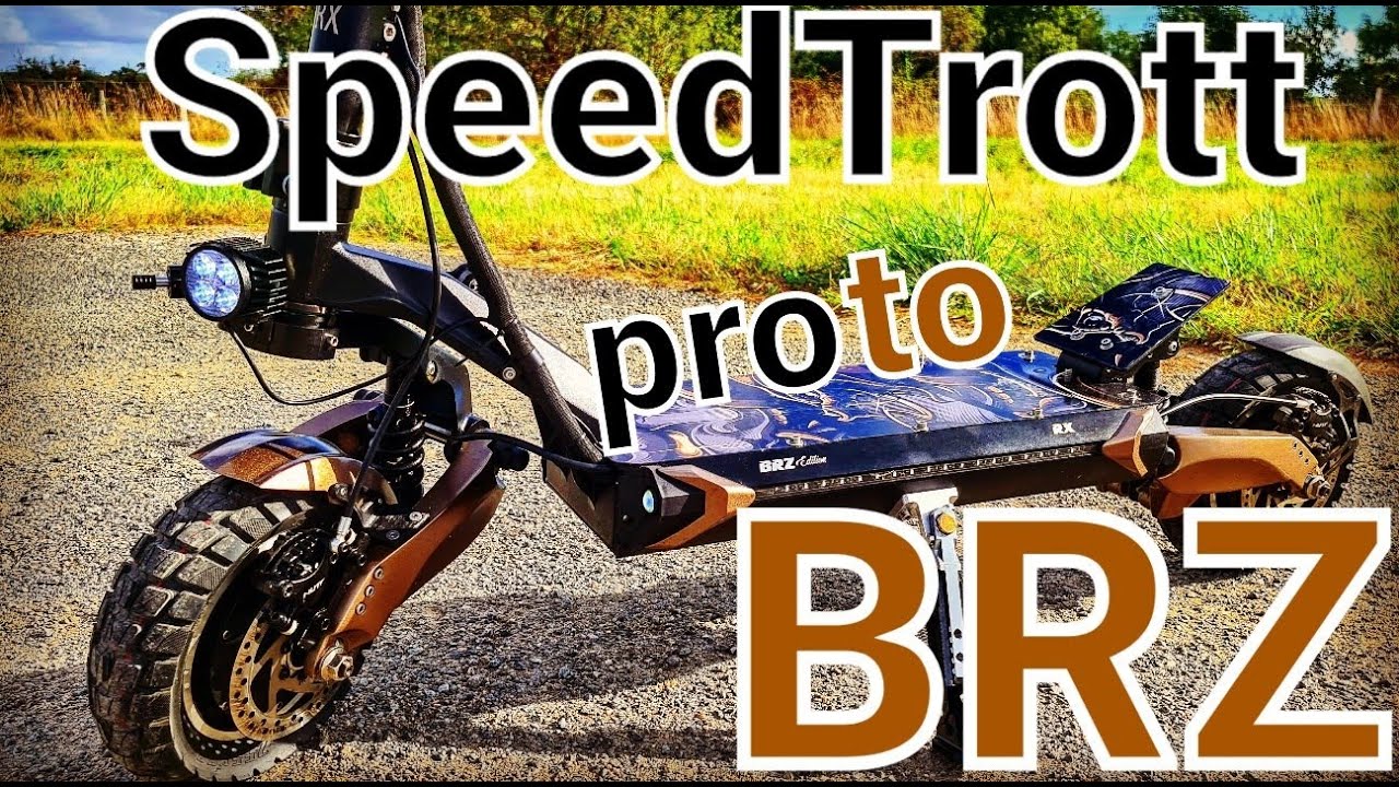 Prototype de la trottinette &eacute;lectrique SpeedTrott BRZ Edition (base RX2000 V4)