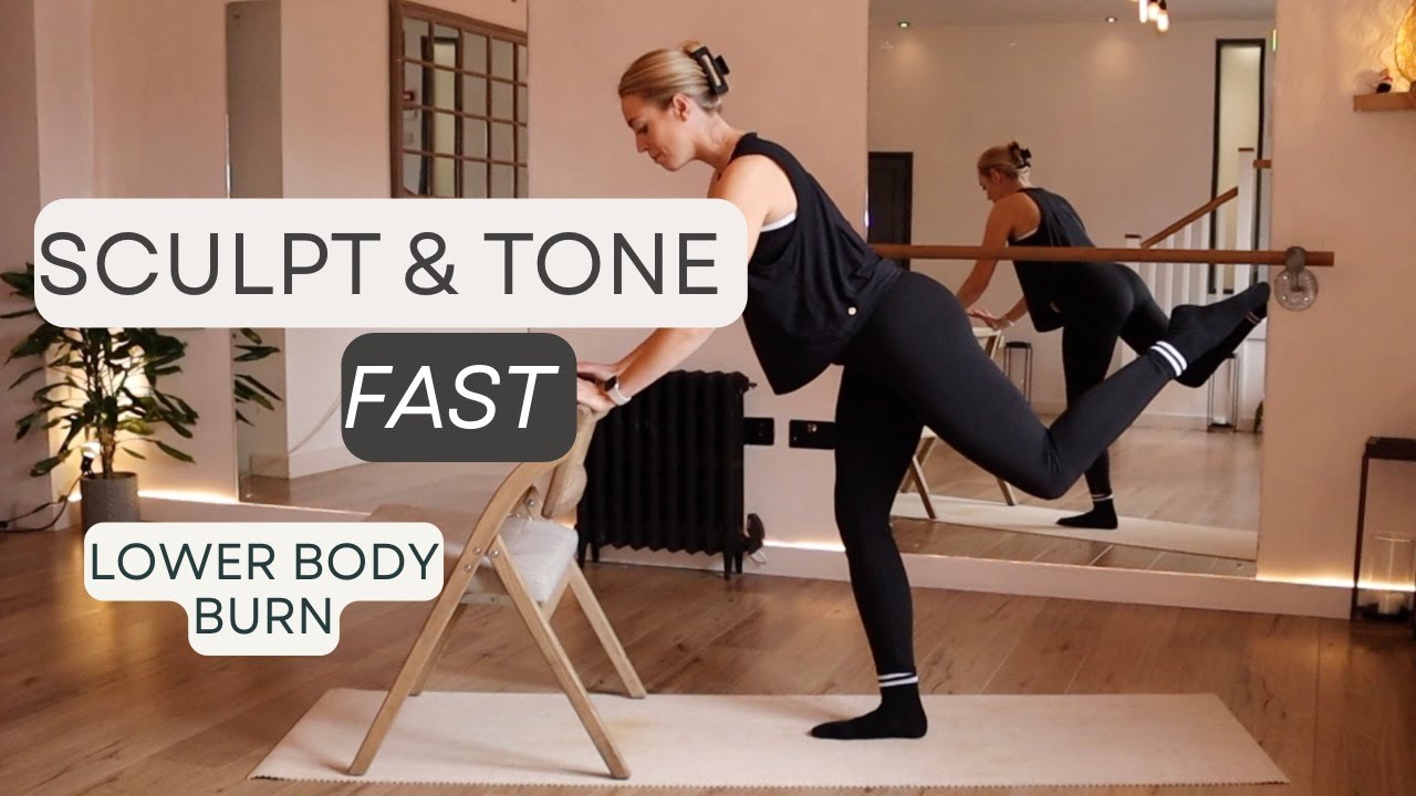 10-Min Barre Workout for Lean Legs & Toned Glutes | No Equiptment Lower Body Sculpt