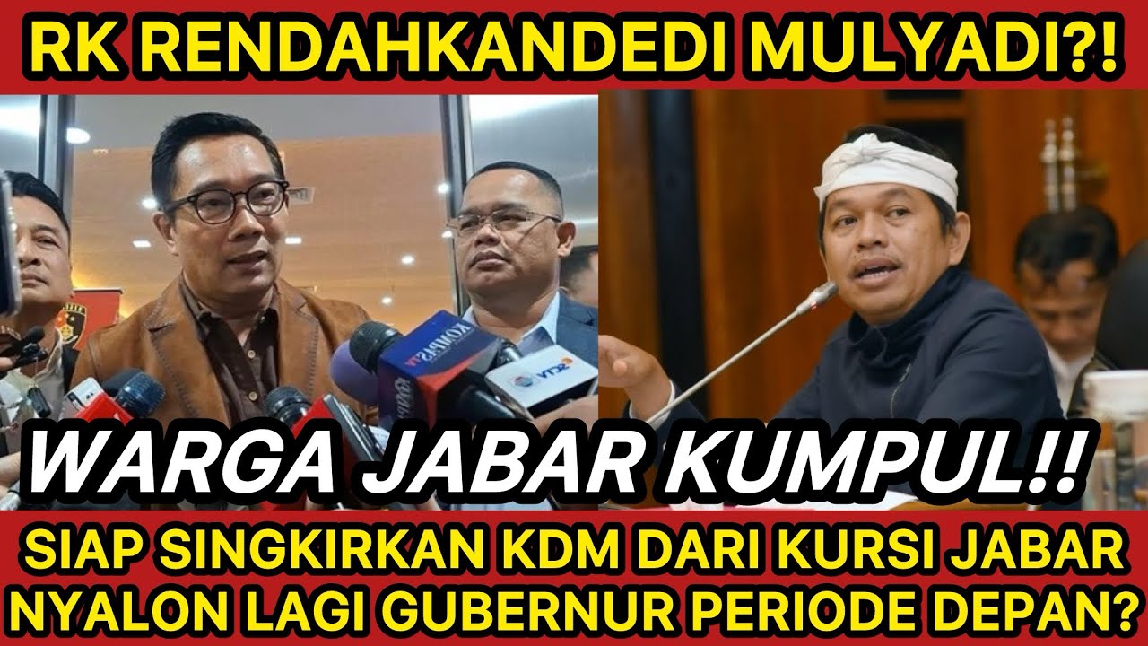 Ridwan Kamil Rendahkan KDM?!! Rendaca GANTI KDM dari KURSI GUBERNUR?! WARGA JABAR KEPUNG RK!!