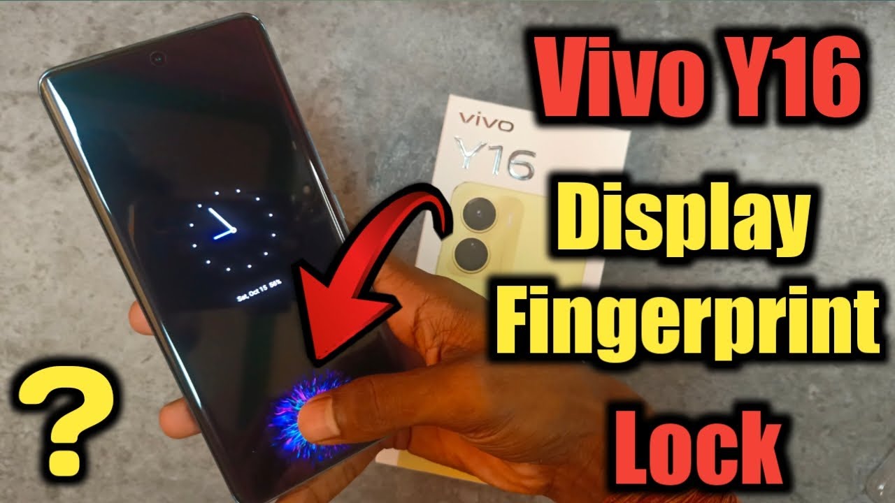 Vivo Y16 Display Fingerprint Setting | Vivo Y16 Fingerprint Kaise Enable Kare ?