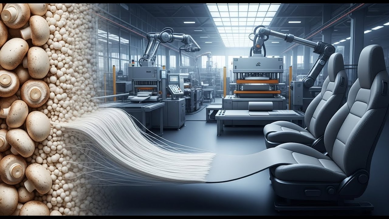 You Won’t Believe How Mushrooms Become Luxury Leather Seats