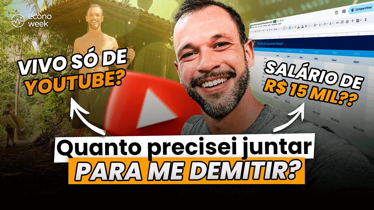 Salário de R$15 mil por mês! Quanto dinheiro precisei para me demitir e viver do YouTube?
