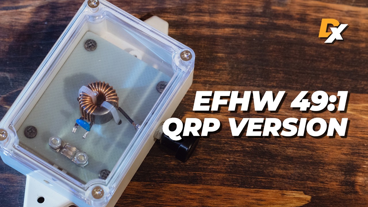 High Efficiency 49:1 Impedance Transformer For QRP