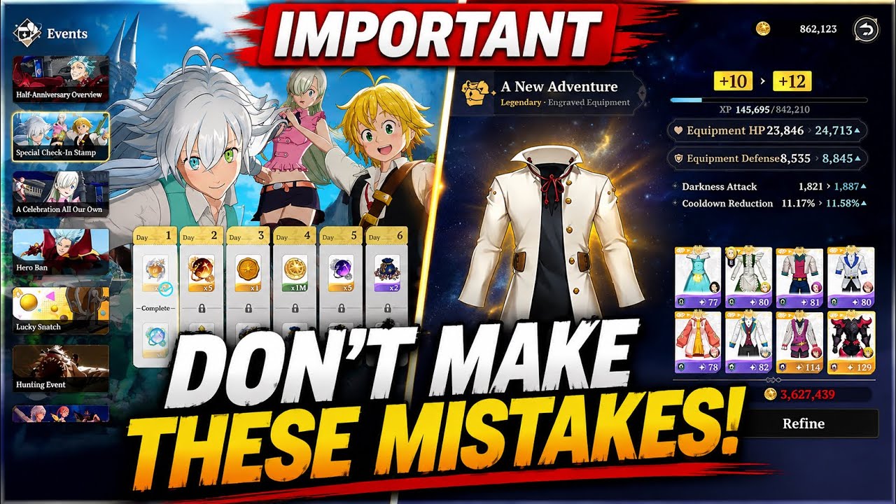 Urgent! Don't Make These 2 Crucial Mistakes With The New Event & Transcendence Refinements! - (7DSO)
