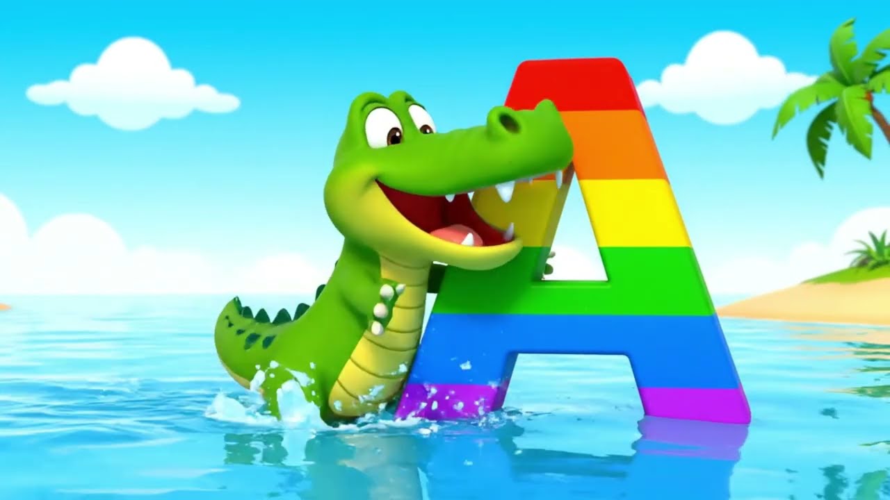 Letter A – Apple 🍎 | ABC Animal Song for Kids | Learn English with CuteKid TV