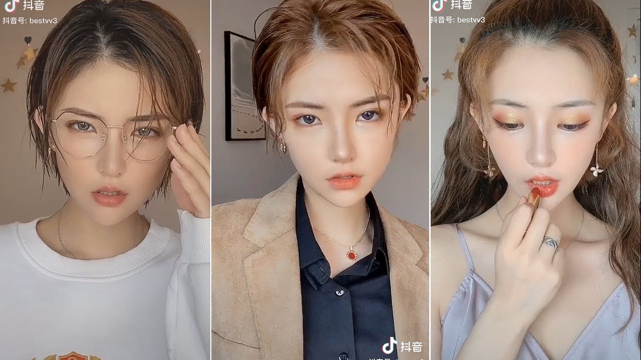 【抖音】 Cô Gái Mang Vẻ Đẹp Phi Giới Tính Nhờ Makeup