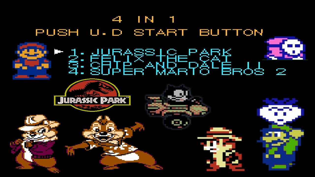 NES 4 in 1 Gameplay : 8-Bit Nostalgia Hits!