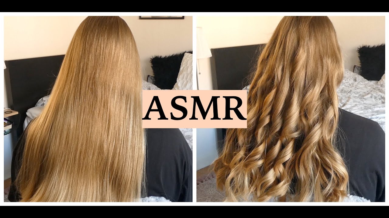 ASMR STYLING SUPER LONG & HEALTHY HAIR (Hair Play, Hair Brushing, Curling & Spraying, No Talking)
