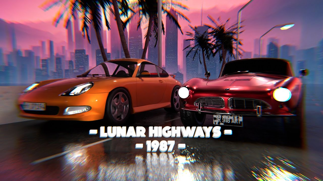 Lunar Highways - Synthwave Adventures After Dark - [Synthwave, Dreamwave, Vaporwave, Chillsynth]