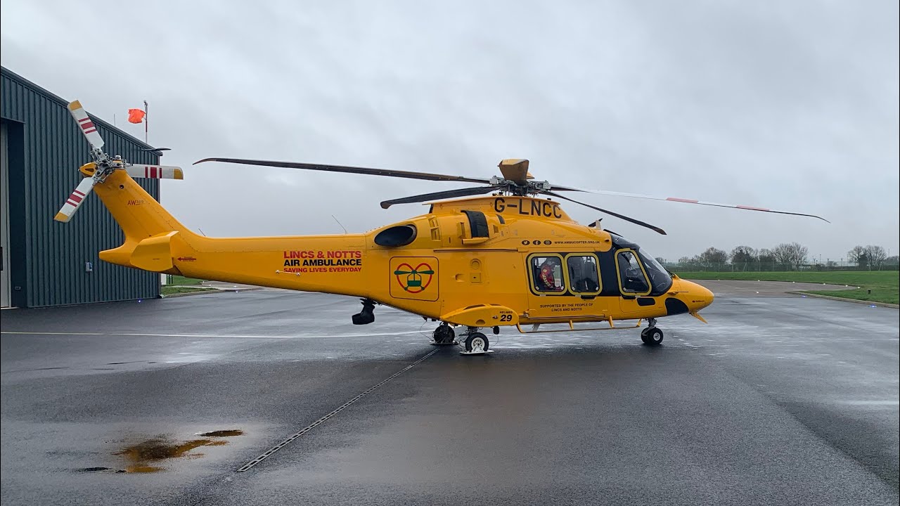 Lincs and Notts air ambulance lift off 