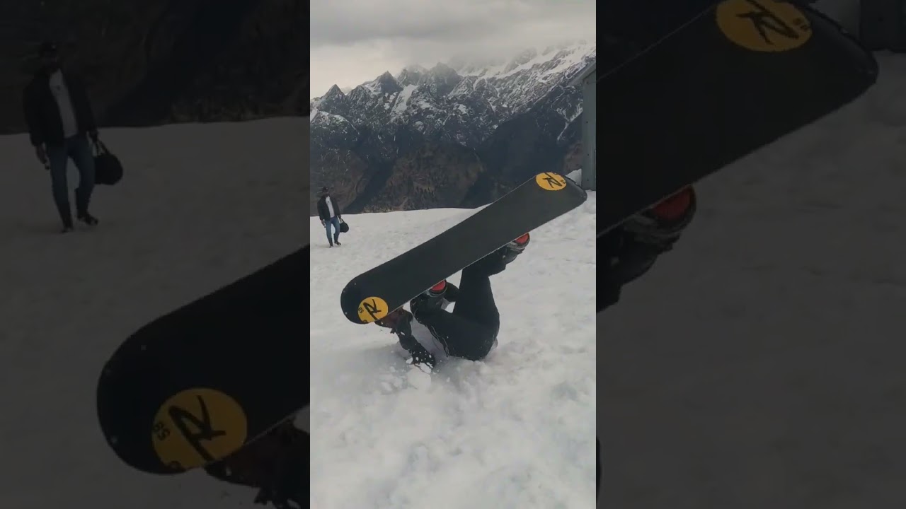 free fall #snow #crash #crazy #adventure #india #fun #reels