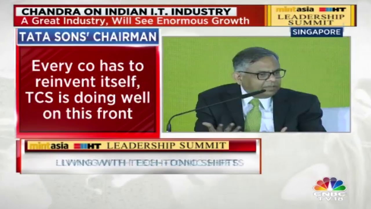 Tata Sons Chairman N Chandrasekaran On Forging Exclusive Interview @ HT Leadership Summit