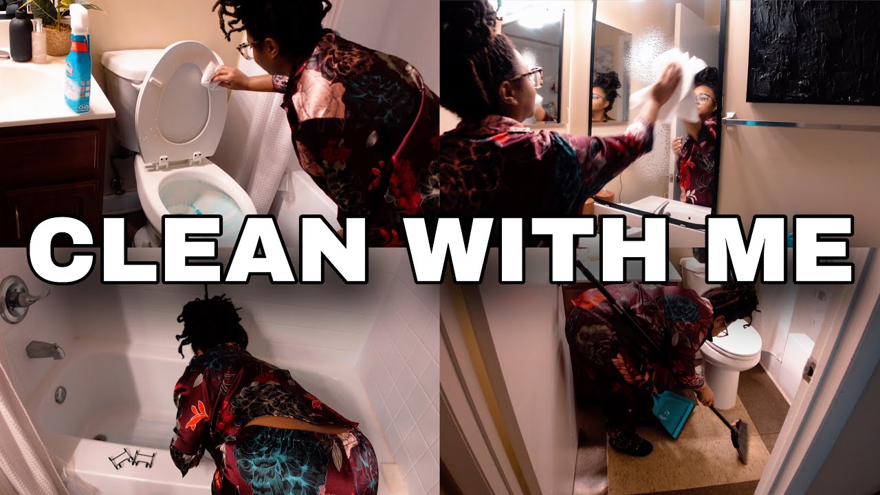 September Reset | Cleaning my Bathroom | Clean with me | Black people cleaning |