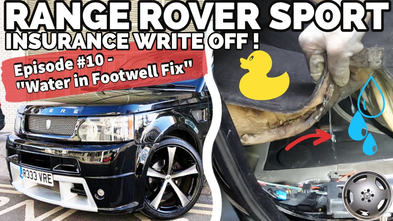 Утечка воды в пространство для ног пассажира — списание страховки Range Rover Sport L320 — Эпизод...