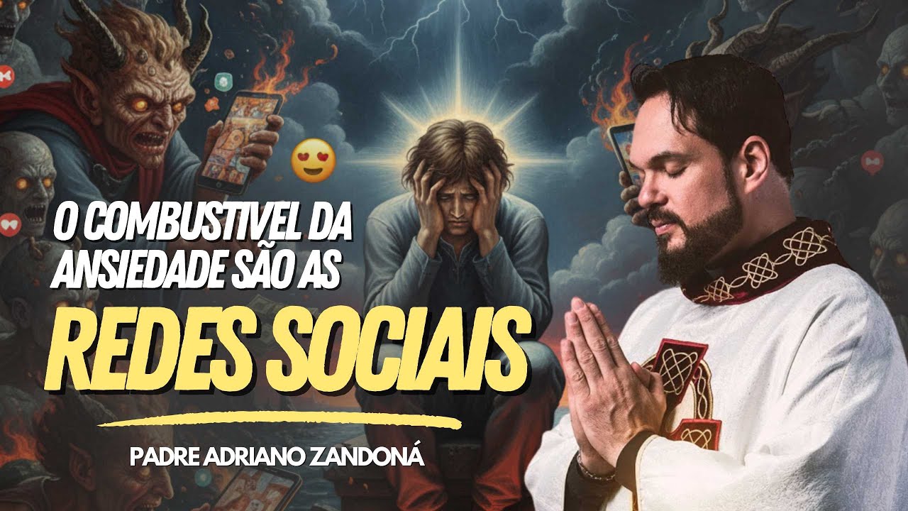 Redes sociais, o combustível da sua ansiedade - Pe  Adriano Zandoná