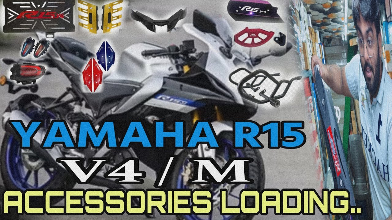 R15 V4 /M ALL NEW ACCESSORIES 😍 //R15M SUPER MODIFIED 🔥// YAMAHA R15  ACCESSORIES /V4 modifications 