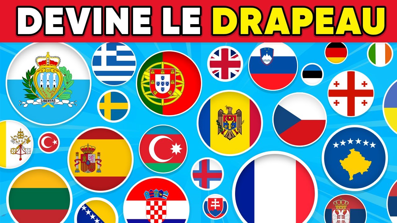 Devine 51 DRAPEAUX d'Europe 🚩 | Quiz Drapeaux 🌎
