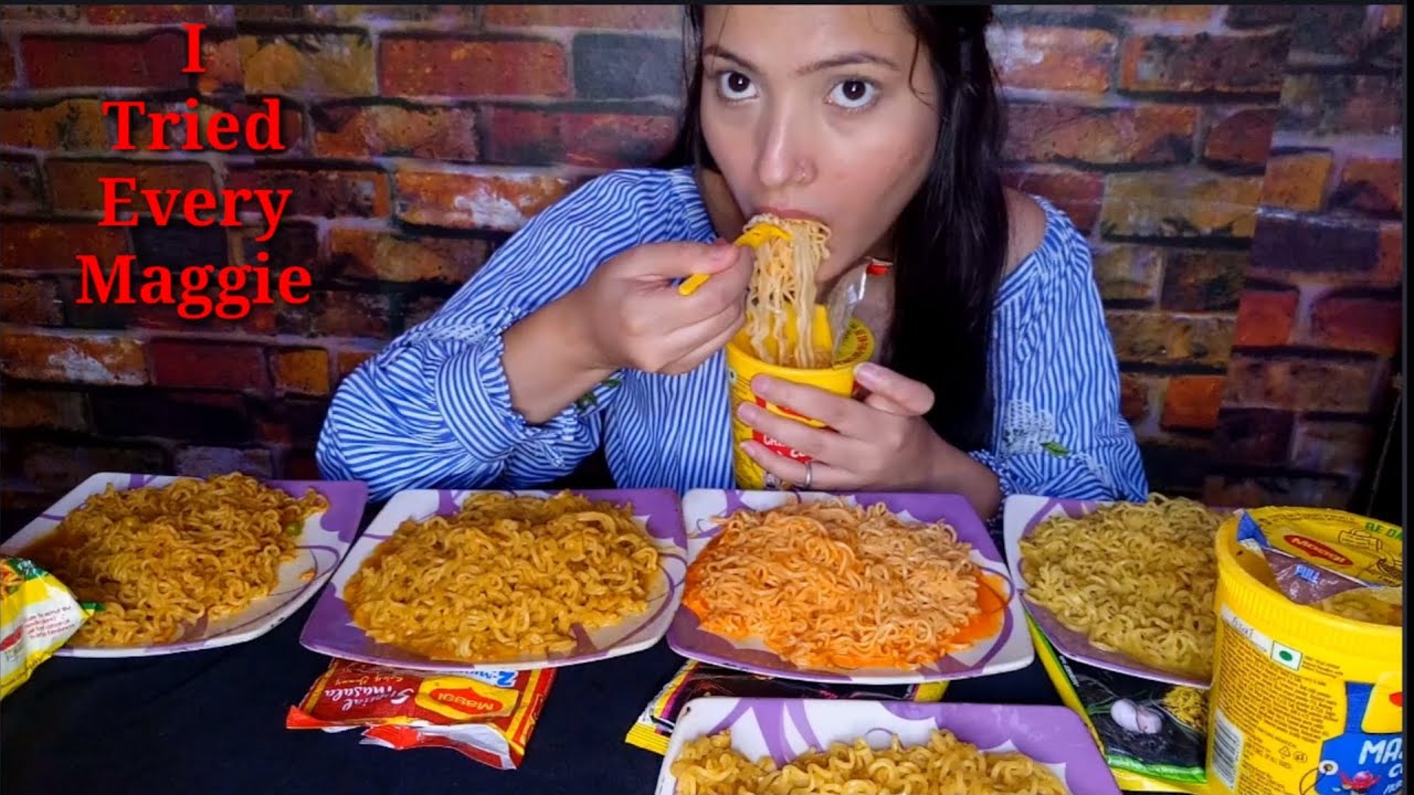 Trying All The Maggie For The First Time || Honest Maggie Review || Foodie JD Vlogs