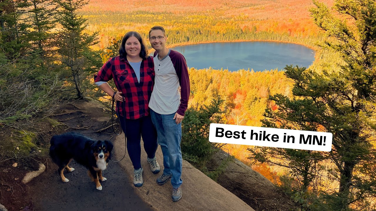 PRETTIEST HIKE IN MINNESOTA!? OBERG MOUNTAIN with FALL COLORS + HIDDEN WATERFALL on the North Shore