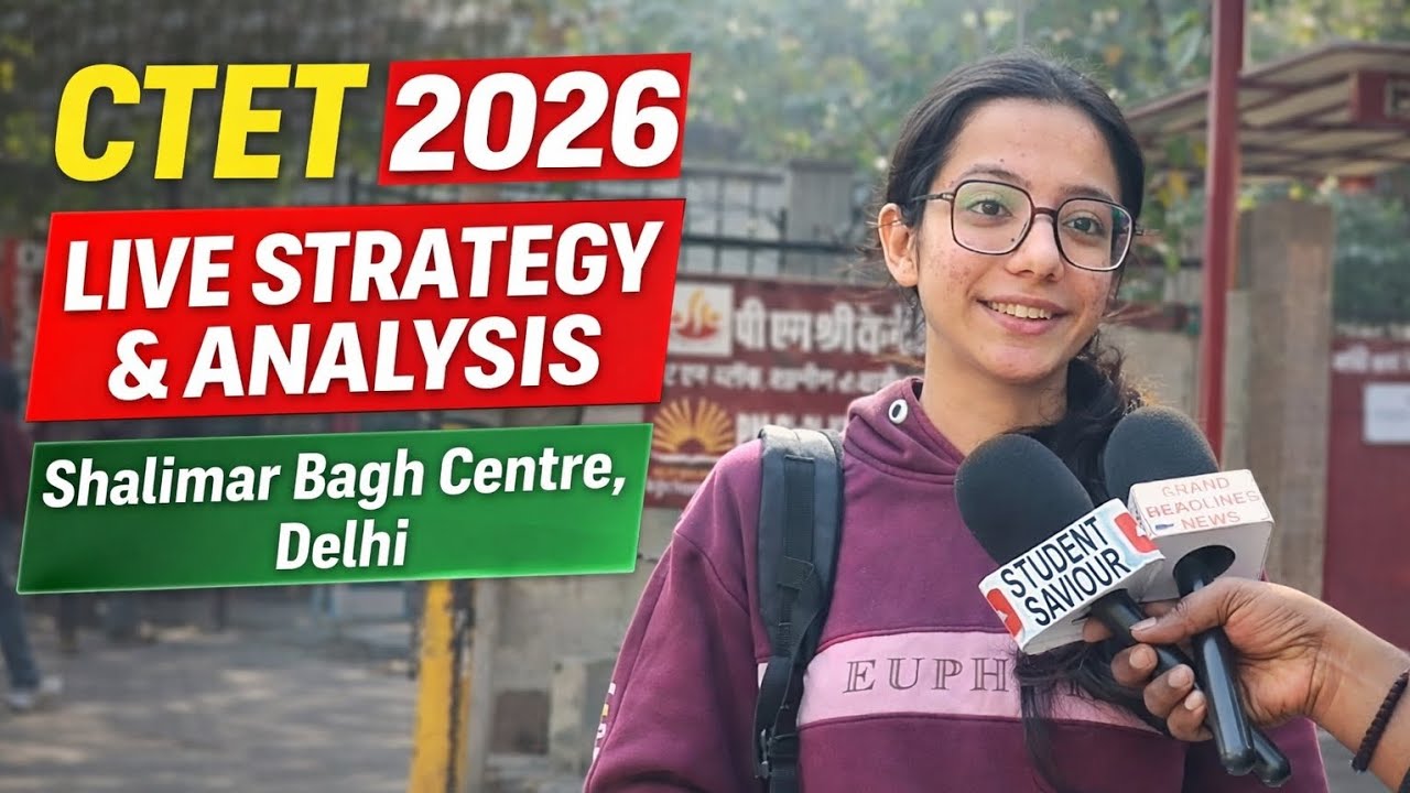 Ctet exam strategy and analysis live at Shalimar Bagh centre