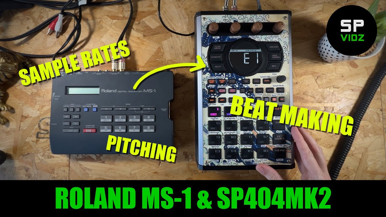 LOFI beat making with the Roland MS-1 & SP404-MK2 - FULL WALKTHROUGH