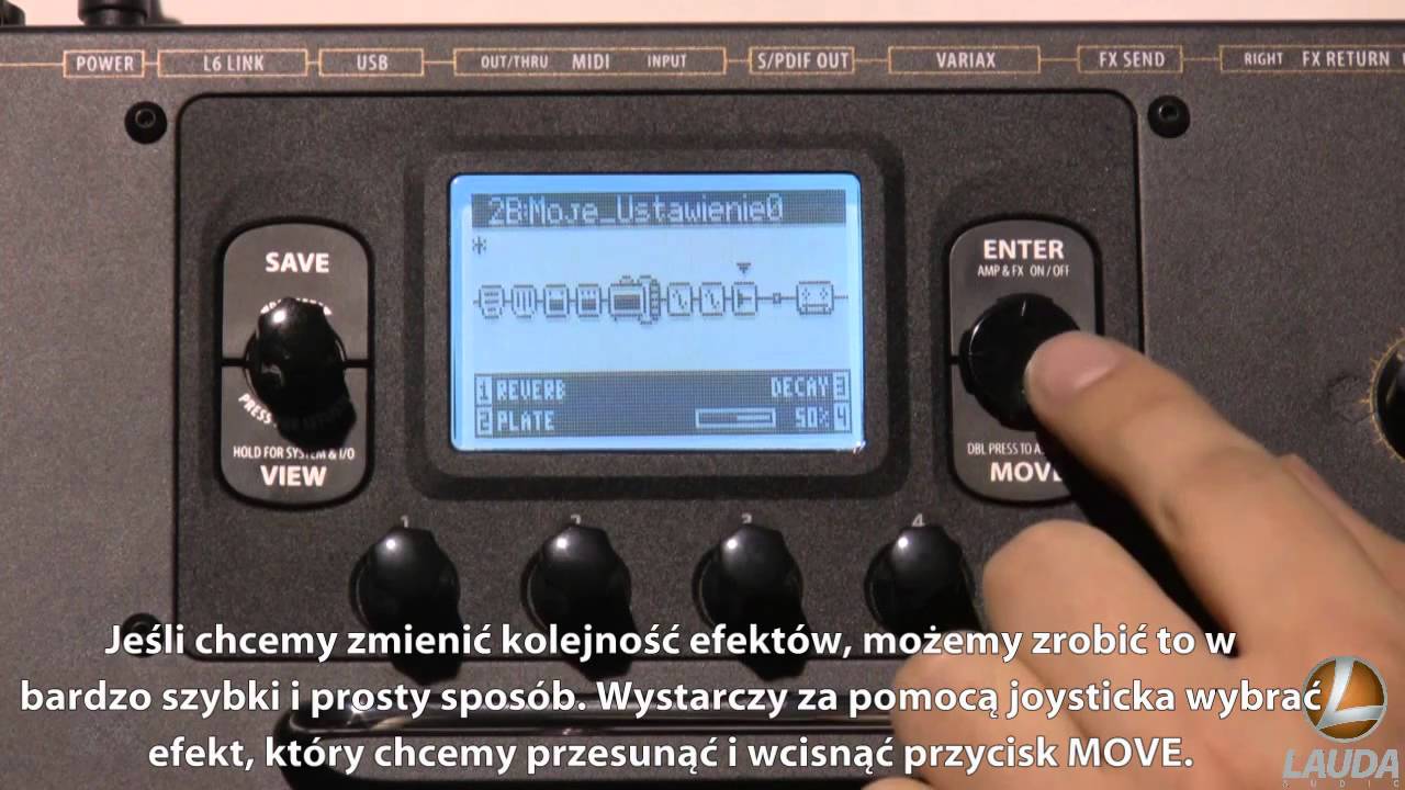 Line 6 POD HD 500 - Ustawienia użytkownika