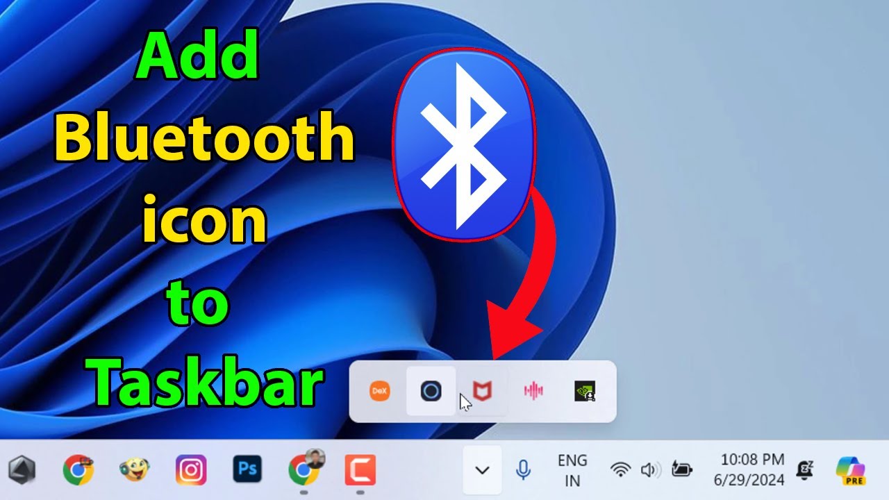 How to show bluetooth icon in taskbar windows 11