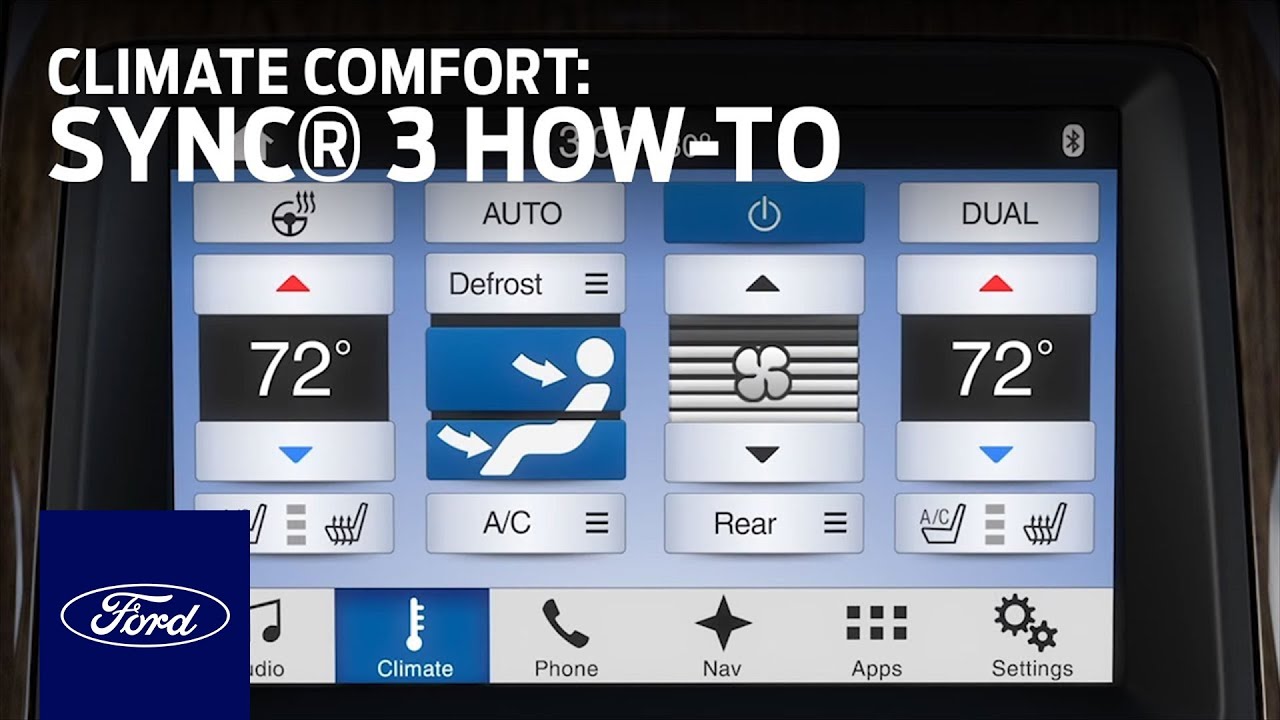 SYNC 3 Climate Comfort Adjustments | SYNC 3 How-To | Ford