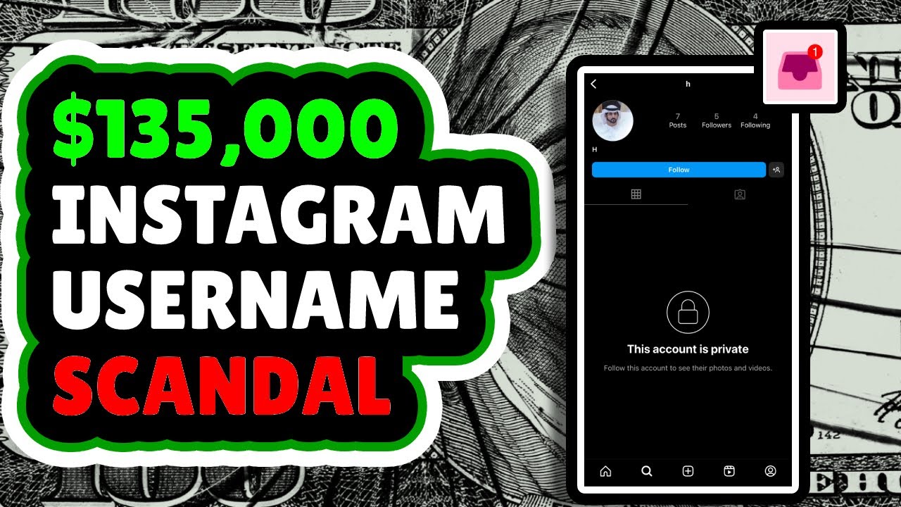 $135,000 Instagram Account Scandal | 1 Letter Username