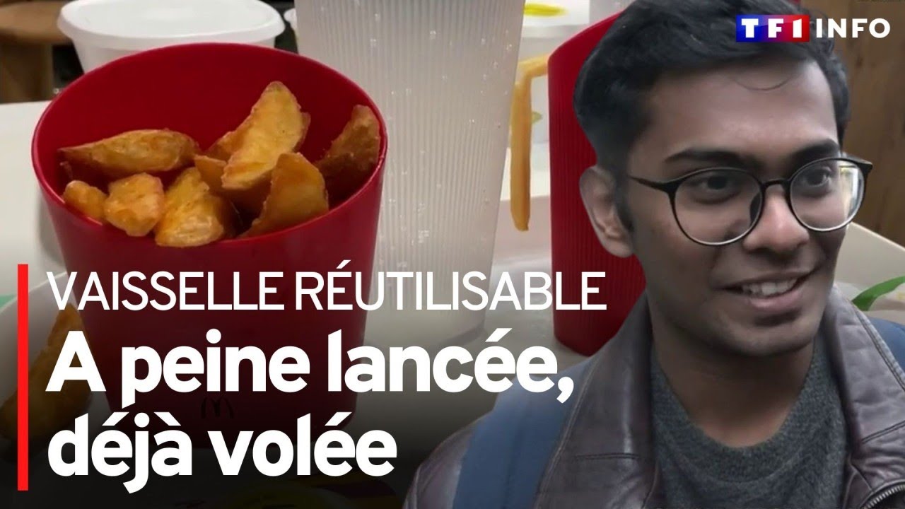 Les vols de vaisselle r&eacute;utilisable se multiplient dans les fast food