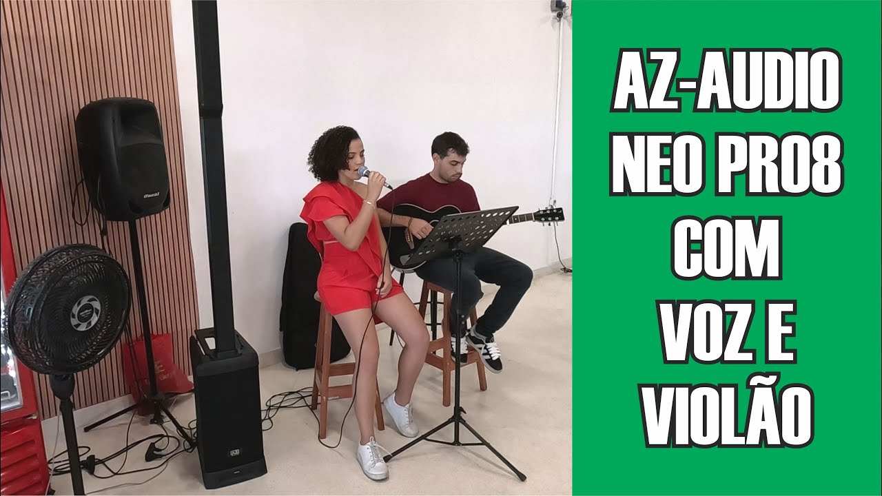 Caixa Torre Neo Pro8 com voz e violão