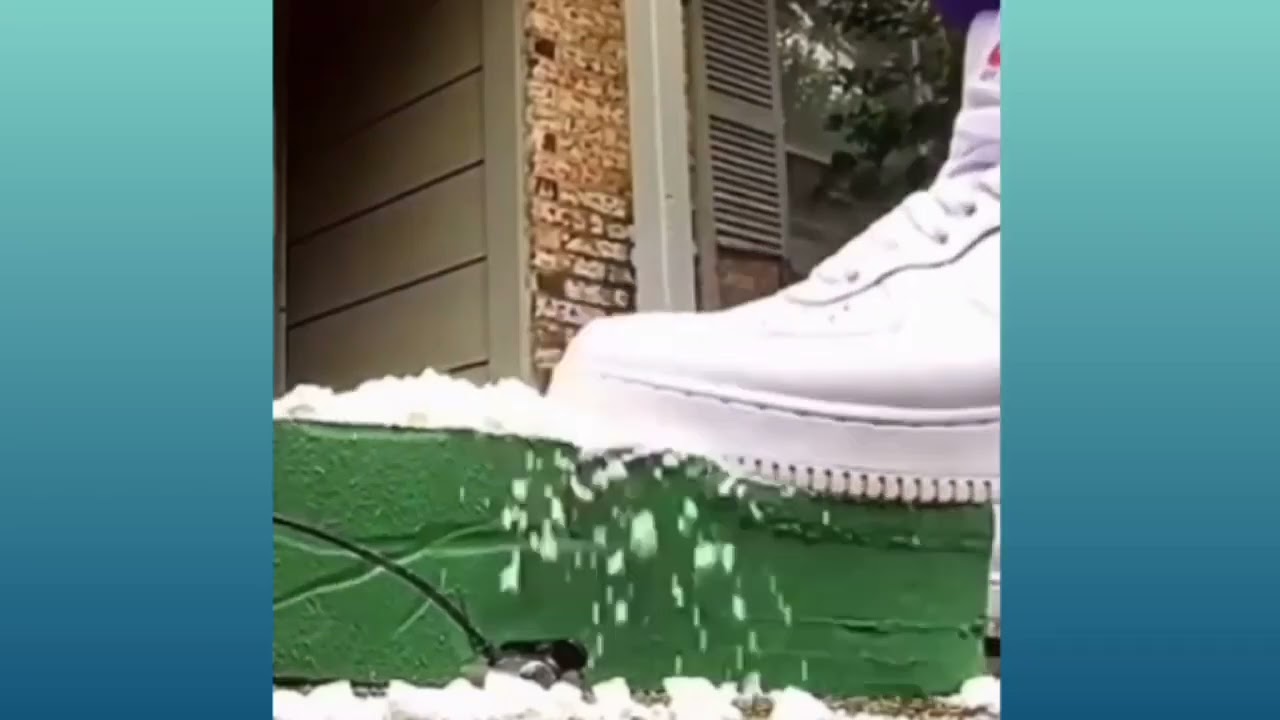 Floral foam crushing ASMR compilation | #EDITED