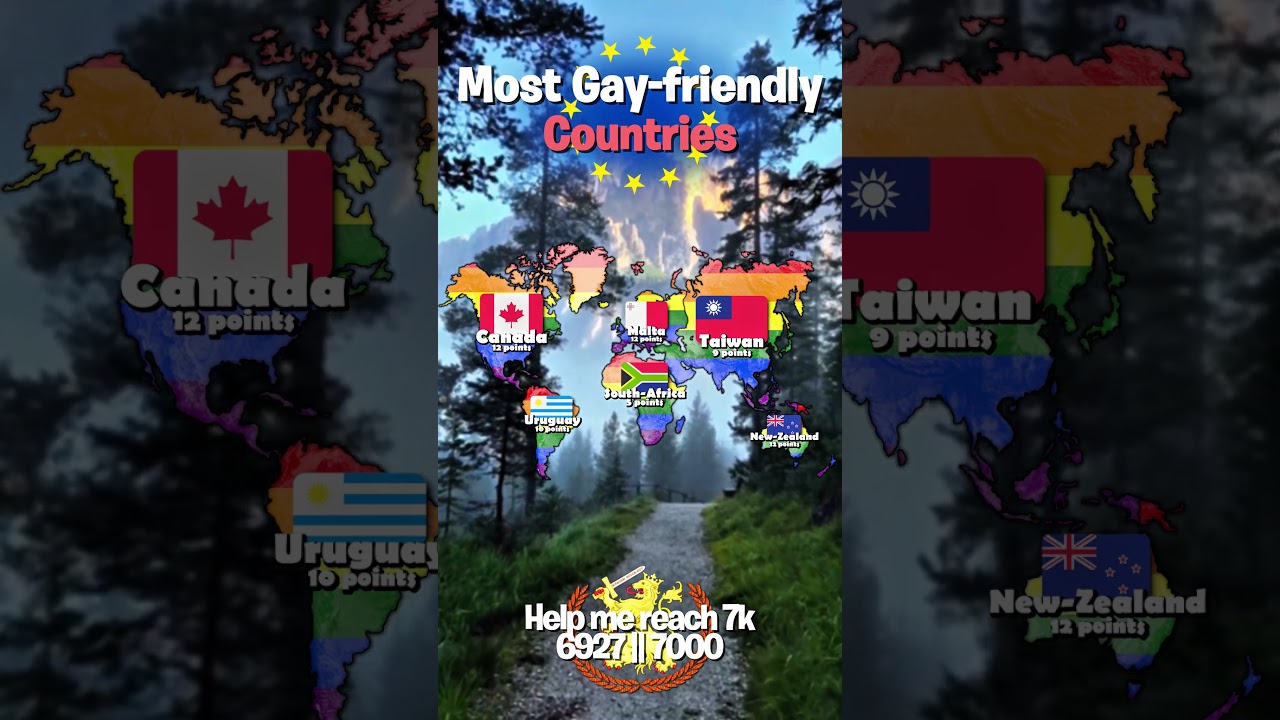 Most and least gay friendly countries