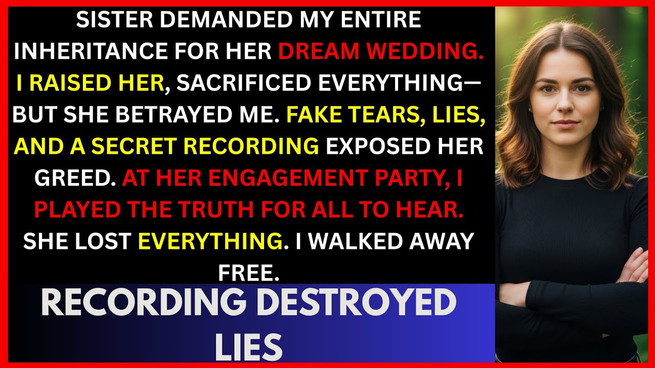 Sister Tried to Steal My Inheritance for Her Wedding – I Exposed Her at the Party