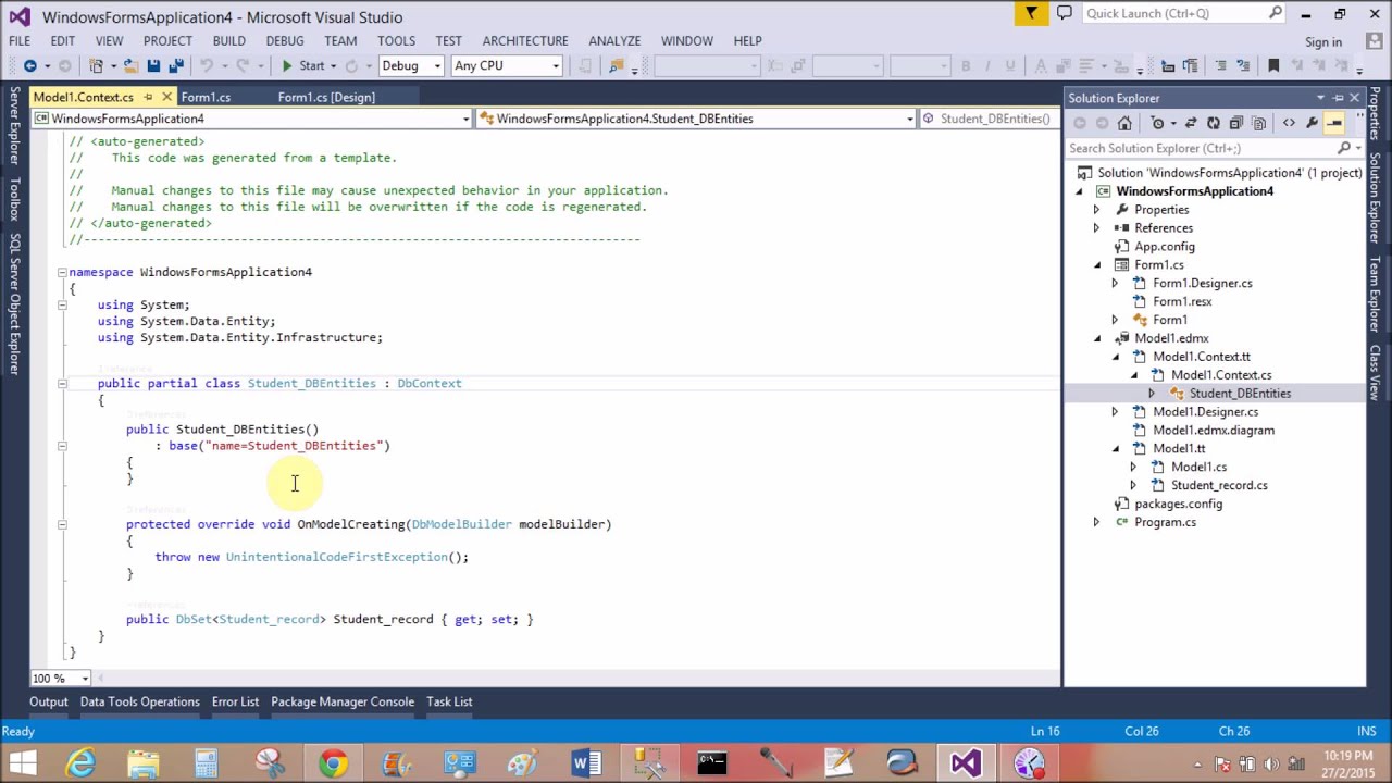 How to bind ComboBox using edmx linq in windows form c#