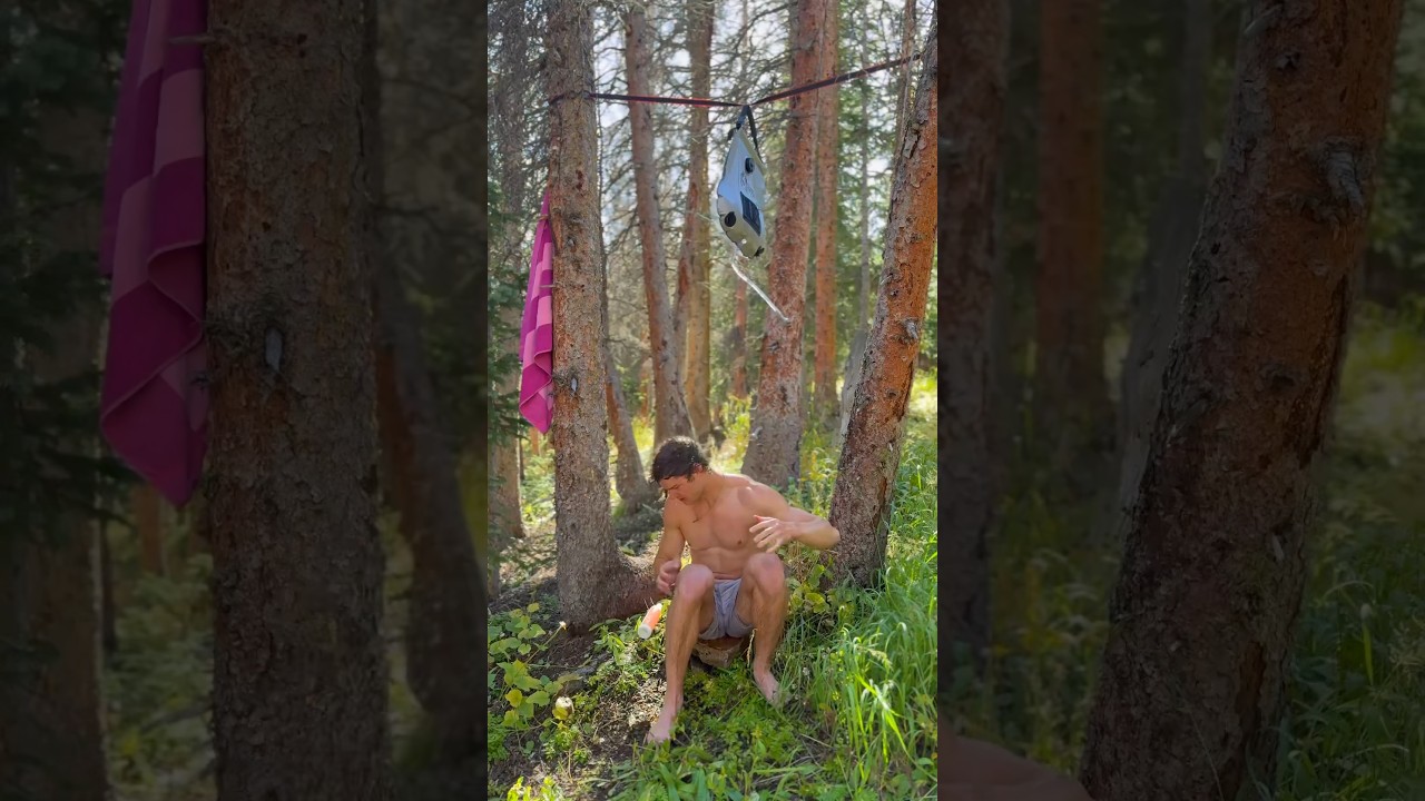 How I Shower In The BackCountry! #mountains
