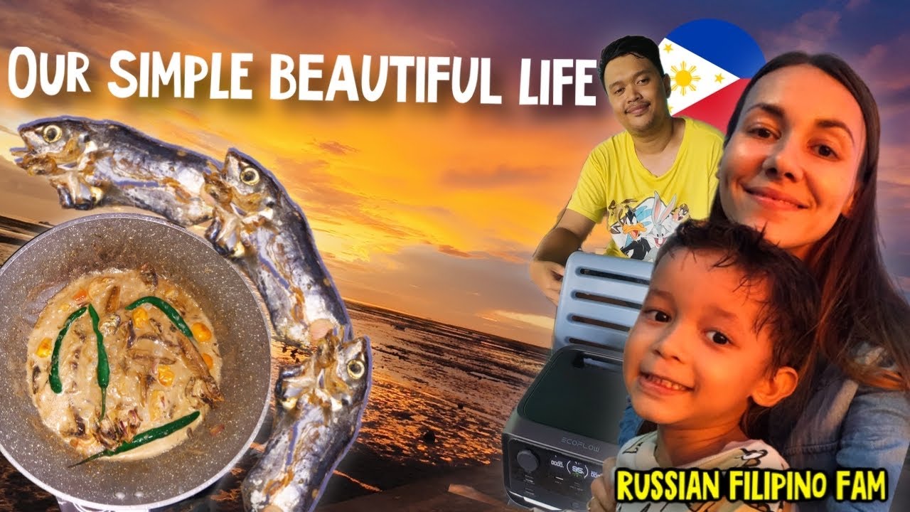 My Russian Wife Loved Ginataan Bulad and Blackout Day Philippines🇷🇺🇵🇭😄( RIVER 3 Max Plus by EcoFlow)