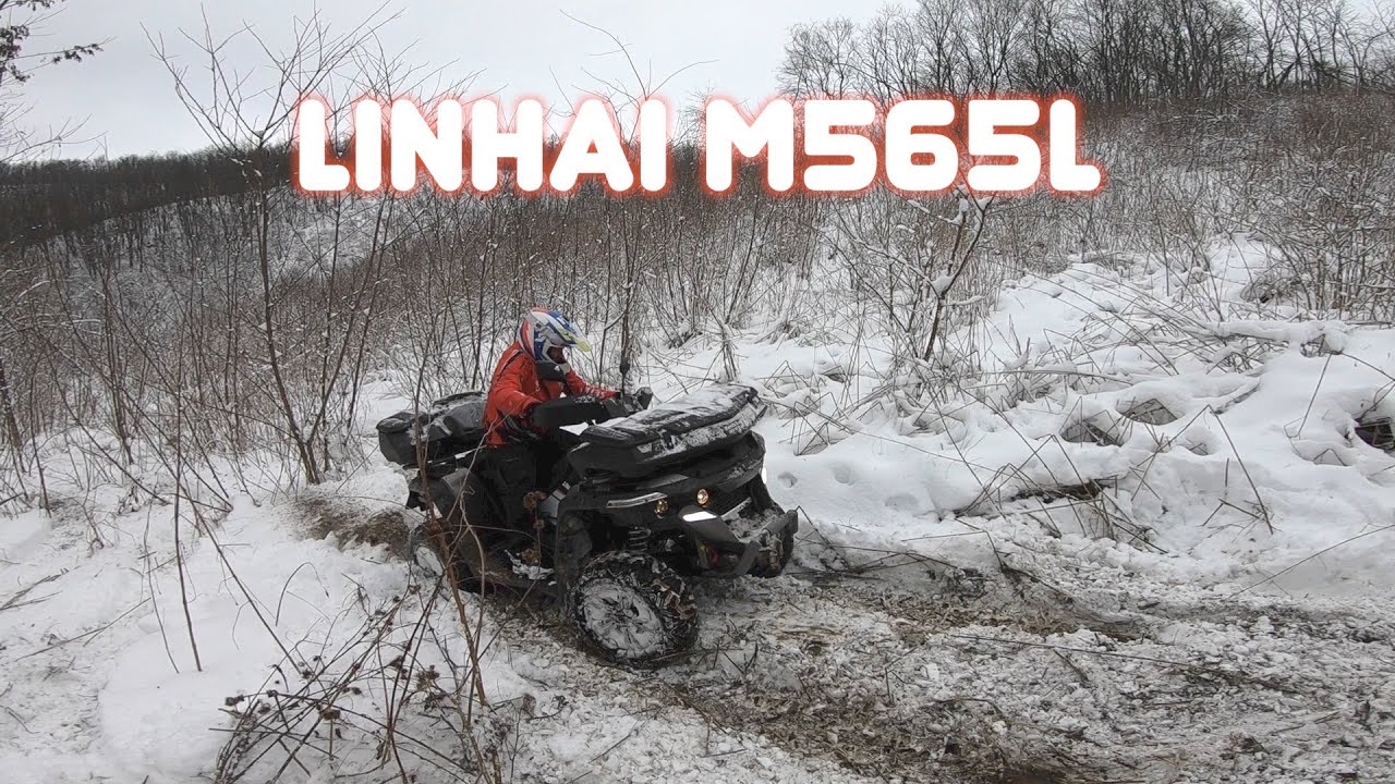 LINHAI M565L VOŽNJA ATV/KVADA PO SNEGU