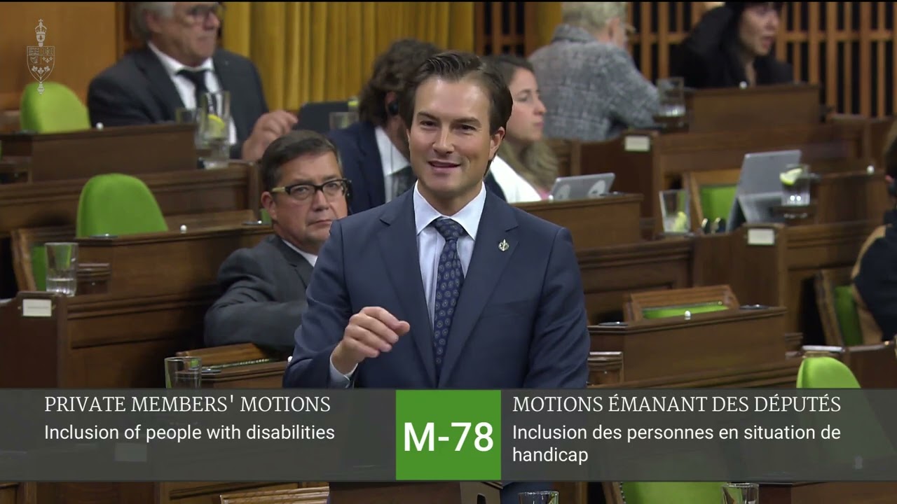 MP Adam Chambers Speech on M-78 (Inclusion of people with disabilities)