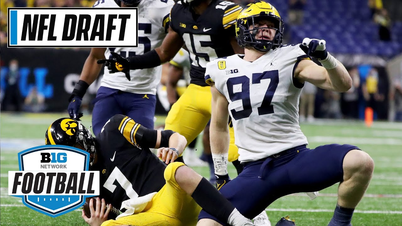 Highlights: Michigan Defensive Lineman Aidan Hutchinson | Big Ten Football in the 2022 NFL Draft